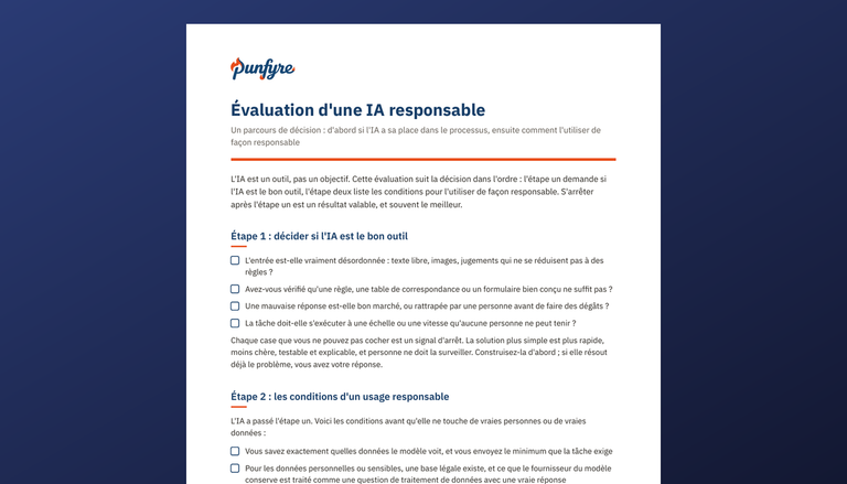 Évaluation d'une IA responsable
