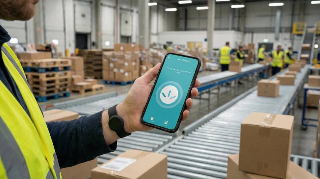 Alarmira ouverte sur un téléphone pendant une journée de travail